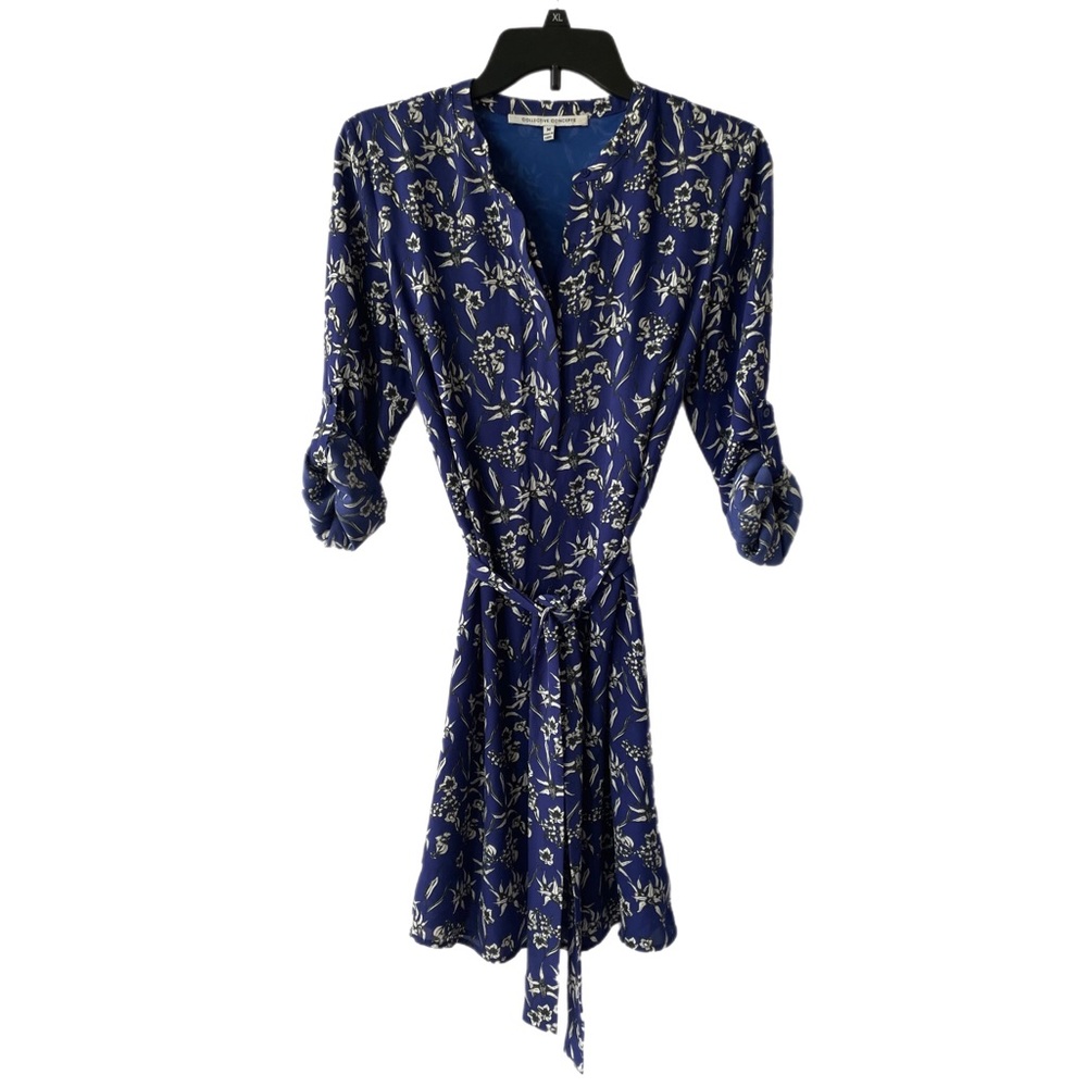 Collective Concepts Women’s Fully Lined Royal Blue Floral Dress Size M
